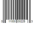 Barcode Image for UPC code 011000002253