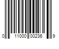 Barcode Image for UPC code 011000002369