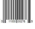 Barcode Image for UPC code 011000002765