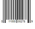 Barcode Image for UPC code 011000002789