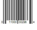 Barcode Image for UPC code 011000002864