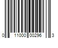 Barcode Image for UPC code 011000002963