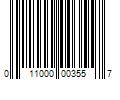 Barcode Image for UPC code 011000003557