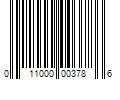 Barcode Image for UPC code 011000003786