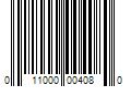 Barcode Image for UPC code 011000004080. Product Name: 