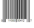 Barcode Image for UPC code 011000004127