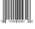 Barcode Image for UPC code 011000004318