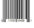 Barcode Image for UPC code 011000004851