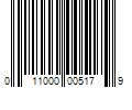 Barcode Image for UPC code 011000005179