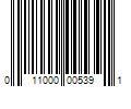 Barcode Image for UPC code 011000005391