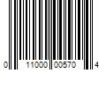 Barcode Image for UPC code 011000005704