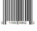 Barcode Image for UPC code 011000006022