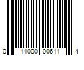 Barcode Image for UPC code 011000006114