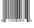 Barcode Image for UPC code 011000006749