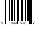 Barcode Image for UPC code 011000007012