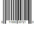 Barcode Image for UPC code 011000007210