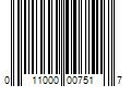 Barcode Image for UPC code 011000007517