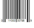 Barcode Image for UPC code 011000007869