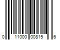 Barcode Image for UPC code 011000008156