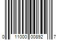 Barcode Image for UPC code 011000008927