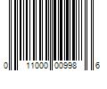 Barcode Image for UPC code 011000009986