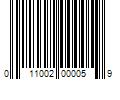 Barcode Image for UPC code 011002000059