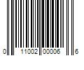 Barcode Image for UPC code 011002000066