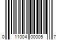 Barcode Image for UPC code 011004000057