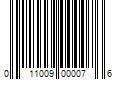 Barcode Image for UPC code 011009000076