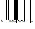 Barcode Image for UPC code 011014000078