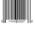 Barcode Image for UPC code 011016000076