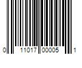 Barcode Image for UPC code 011017000051