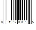 Barcode Image for UPC code 011017000075