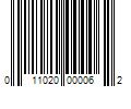 Barcode Image for UPC code 011020000062