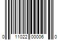 Barcode Image for UPC code 011022000060