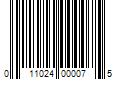 Barcode Image for UPC code 011024000075