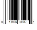 Barcode Image for UPC code 011028000071