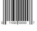 Barcode Image for UPC code 011030000007