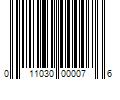 Barcode Image for UPC code 011030000076