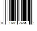 Barcode Image for UPC code 011031000051