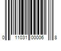 Barcode Image for UPC code 011031000068