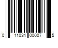 Barcode Image for UPC code 011031000075