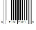 Barcode Image for UPC code 011033200619