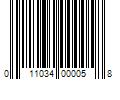 Barcode Image for UPC code 011034000058