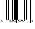 Barcode Image for UPC code 011034000065