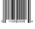 Barcode Image for UPC code 011035000064