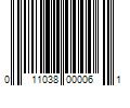 Barcode Image for UPC code 011038000061