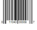 Barcode Image for UPC code 011043000087