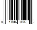 Barcode Image for UPC code 011046000077