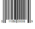 Barcode Image for UPC code 011058000089